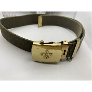 Boy Scouts of America Buckle and 30” Cub Scout Belt With Pocket Knife Clip 1998